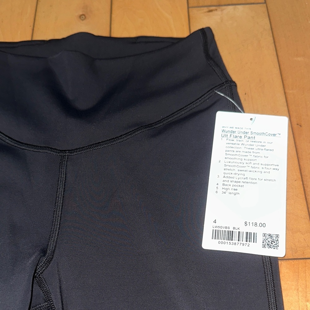 Lululemon Black Wunder Under Flared Pants
